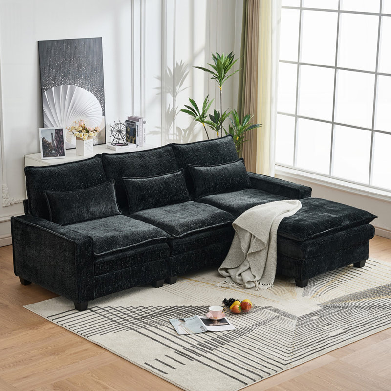 Canapé Plush, Noir