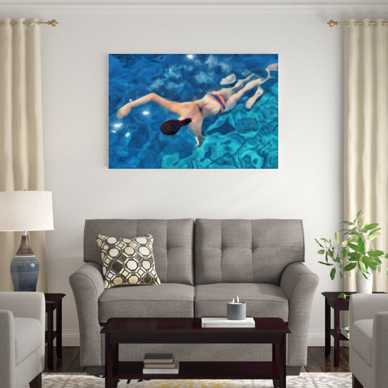 Matinée de natation I, H 32 po x l 48 po