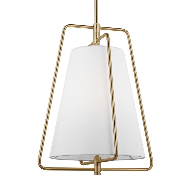 1 - Light Pendant, Satin Brass