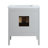 Solid wood Modern Freestanding Single Sink Bathroom Vanity with Engineered Marbl Top-1630363942-1630363943