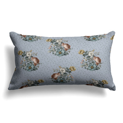 Flower and Knop  Rectangular Throw Pillow