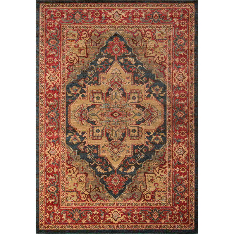 Gundars Navy Rug, Rectangle 9'3" x 12'6"