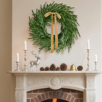 Couronne de Noël avec lumières Norfolk