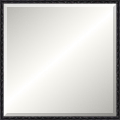 Antique Black Wave Signature Mirror
