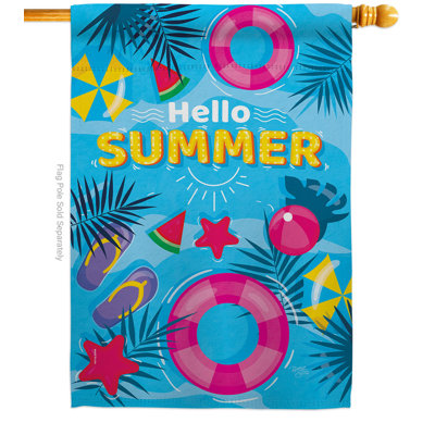 Double Sided 40'' H x 28'' W Polyester House Flag