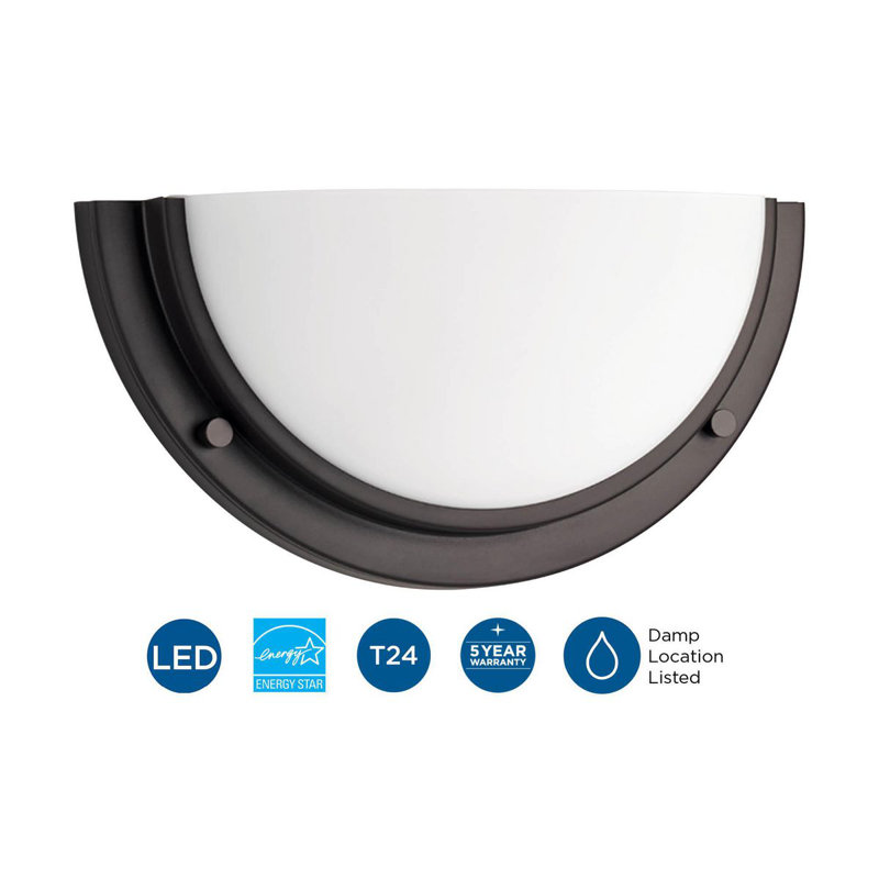 Vanderhoff LED Half Moon, Architectural Bronze