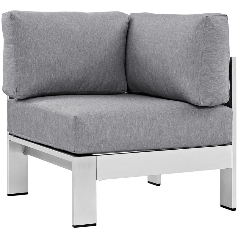 Fauteuil d'extérieur Shore, gris