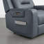 Fauteuil inclinable électrique double en cuir véritable avec repose-tête électrique Olathe-1428927207