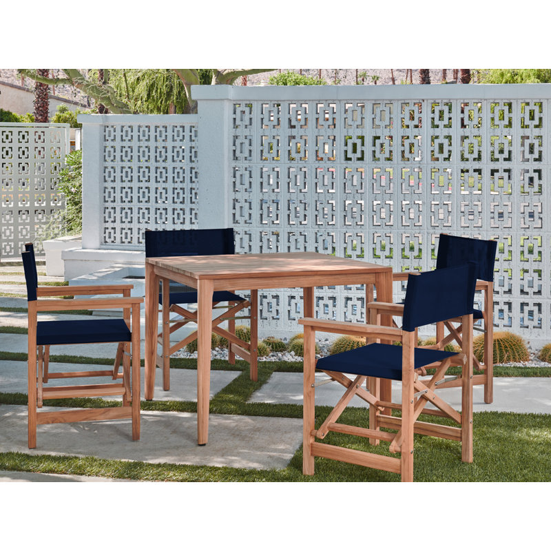 Folding Director Chair, Blue