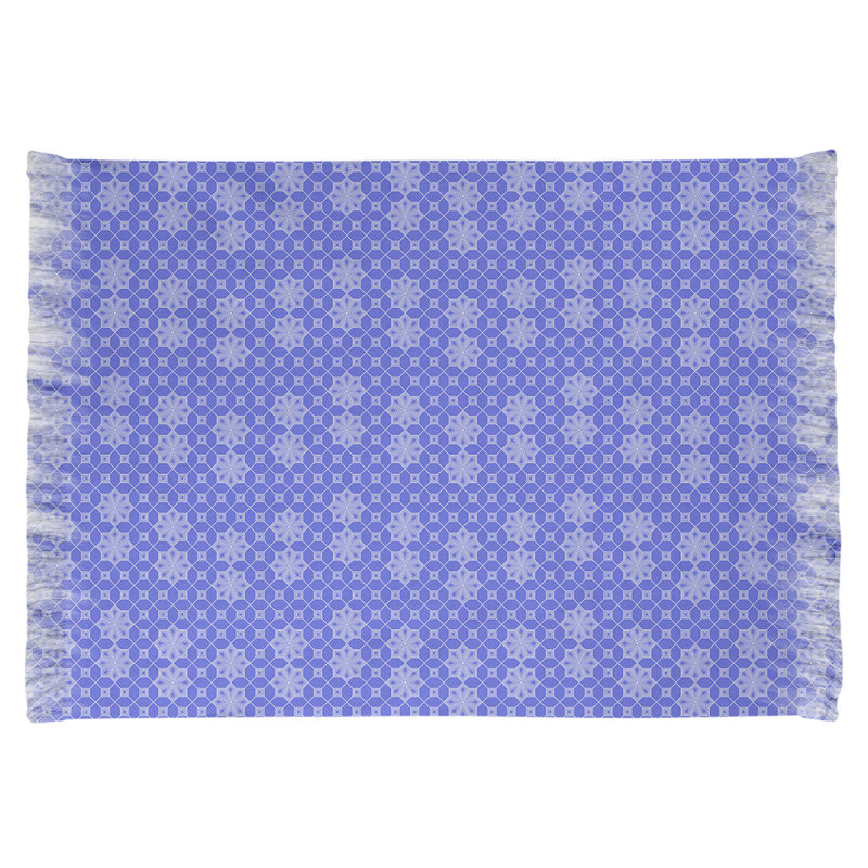 Tapis de zone bleu treillis classic Mcguigan, Oui
