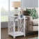 Lund 15.75" Wide Rectangular End Table With 1 Tray And 1 Shelf
