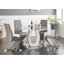 Scottsmoor Modern Halo Seat Round Dining Table Set - 4 Luxury Modern Dining Chairs-706364783-754271343-754271346