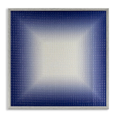 Blue Ombre Fade Framed Giclee Art by Michael Willett