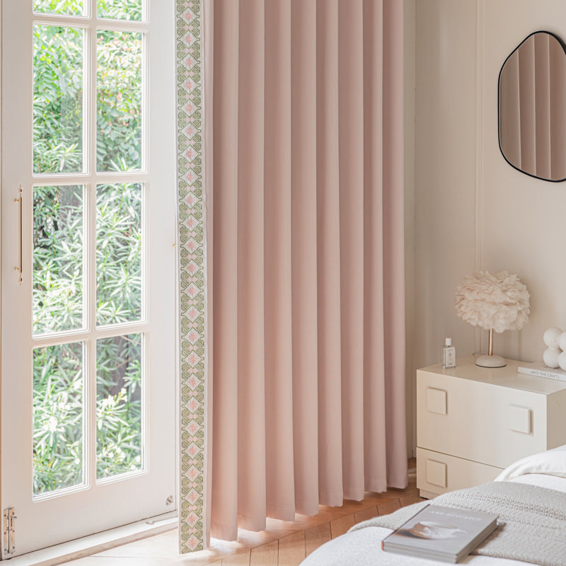 Paire de rideaux occultant en lin Rosalie (ensemble de 2), L 50 po x L 108 po
