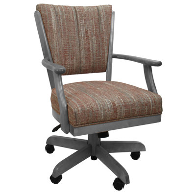 Chaise pivotante en bois avec accoudoirs Danyael