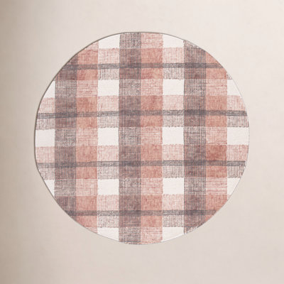 Hand-Tufted Wool Plaid Rug