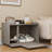 Gray Cat Litter Box Enclosure