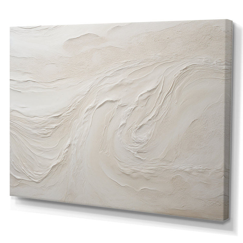 «Modern Beach Beige Sand Charm I», impression sur toile de bord de mer, impression sur toile, H 12 po x l 20 po, Toile tendue