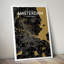 Amsterdam City Map - No Frame Print-307480074