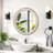 27.5 Inches Round Wall Mirror For Bathroom Vanity, Wooden Farmhouse Circle Mirrors For Bedroom, Entryway, Living Room, Kithen Whitewash Edge Decorative Mirror For Home, Office-83945486