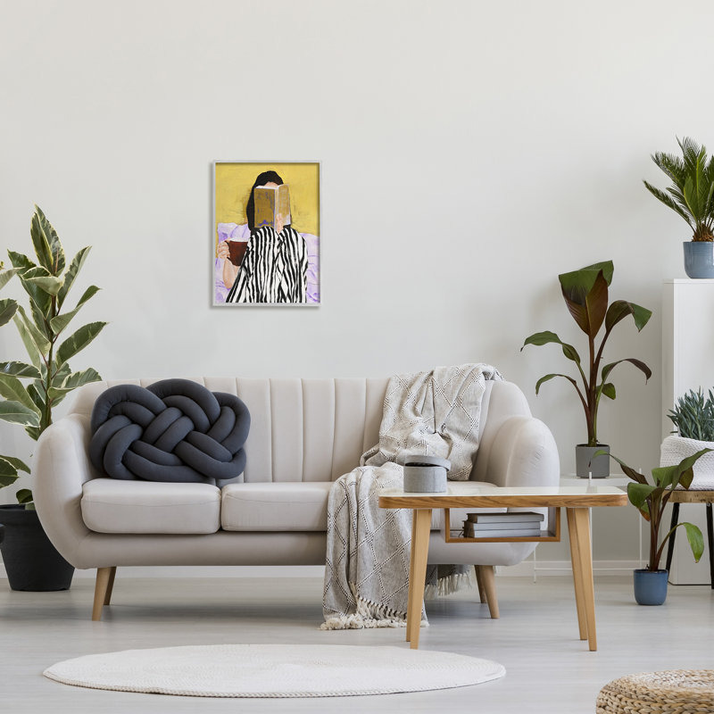 «Ba-129», reproduction de fille au lit sur toile par Design Fabrikken, H 20 po x l 16 po x P 1,5 po