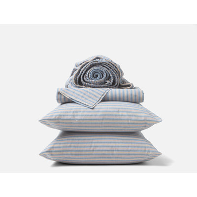 Organic Crinkled Percale Sheet Set