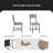 4 - Person Four Leg Dining Set-358836824-358836827