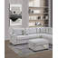 Canapé modulaire rembourré en L avec repose-pieds-519411733
