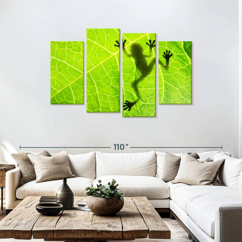 Brampt Frog Leaf Shadow, 48" H x 75" W