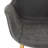 Matthew Leather Dining Chair, Modern Mid Century Accent Chair with Armrests and Iron Legs, Faux Leather Upholstered Kitchen Desk Chair for Dining Room, Living Room, Office Furniture-67941227-123223577