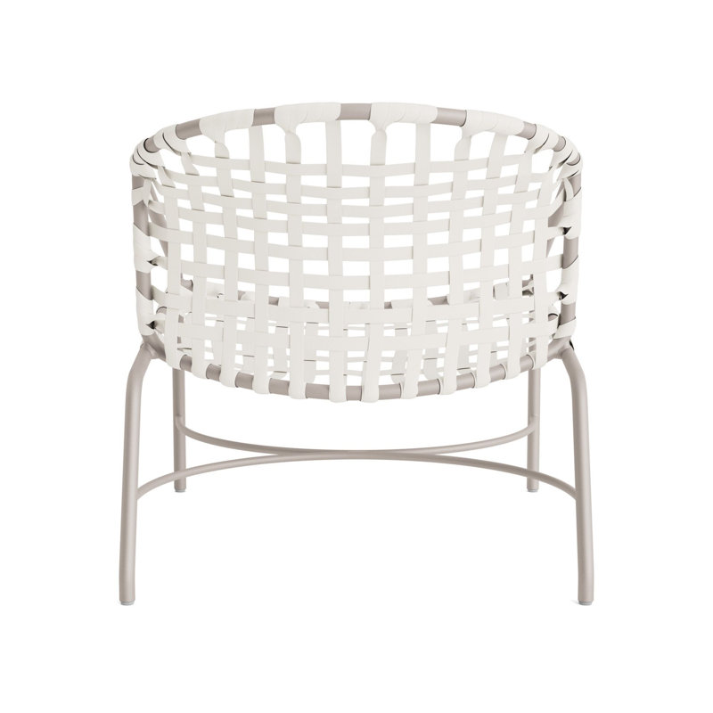 Kantan Outdoor Lounge Chair, Dove Smooth/White Lite