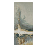 Rug & Kilim’S Abstract Runner Rug In Gray, Gold And Blue Patterns
