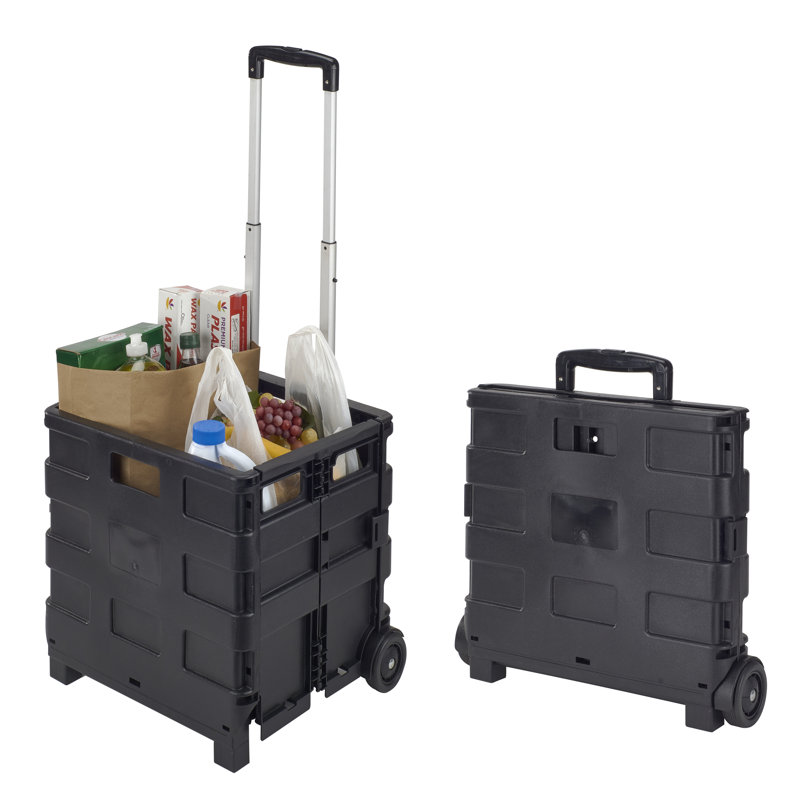 Simplify 14.96'' H x 14.17'' W Utility Cart with Wheels