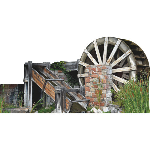 SP13446 Large moulin à roue à aubes Homestead Off Grid Farm