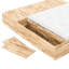 BASEMENT BED CLEAR LACQUERED STORAGE BENCH CLEAR-1405987345