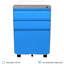 3 Drawer Metal Filing Cabinets with Lock Wheels, Anti-tilt Under Desk Design (No Assembly Required)-2037565105