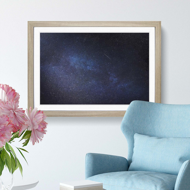Universe in Abstract Vol.54 in Abstract - Picture Frame Graphic Art Print, 48cm H x 65cm W x 2cm D, Oak Framed