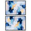 Salisante, ensemble sur toile, art bleu vif par Art Remedy-111742912-111742914
