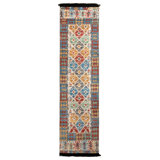 Rug & Kilim’S Classic Turkish Runner In Gold And Blue Geometric Pattern