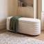  WAHSON Upholstery Storage Bench Made of Teddy Fabric Entryway Shoe Bench-105525335