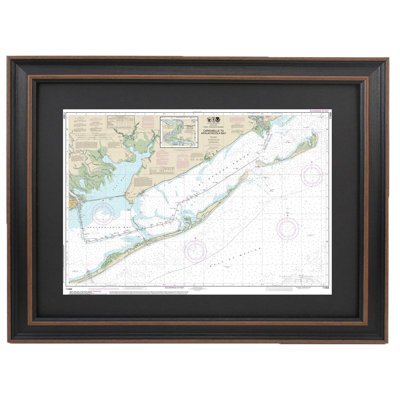 Intracoastal Waterway Carrabelle To Apalachicola Bay | Nautical Chart | Framed Print