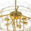 9 - Light Chandelier with Glass Accents