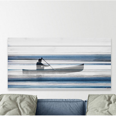 " Blue Lake Canoe II " by Parvez Taj