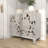 Wood Intricately Carved Floral Cabinet