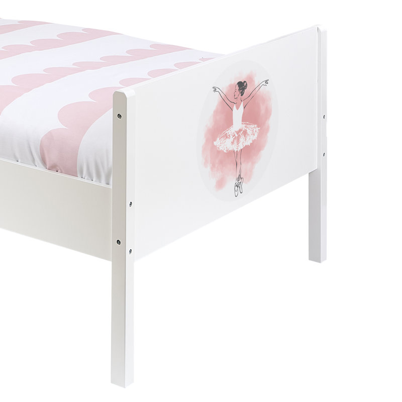Kids White Single Bed – Ballerina