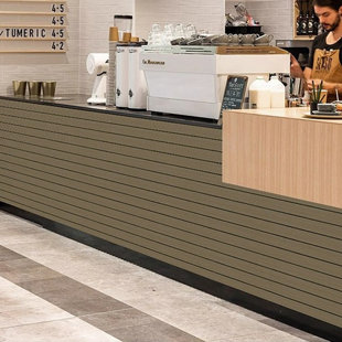 6Pcs V Grooved MDF Wall Panels Paintable 400mm X 1200mm X 6mm DIY Material (Set of 6)
