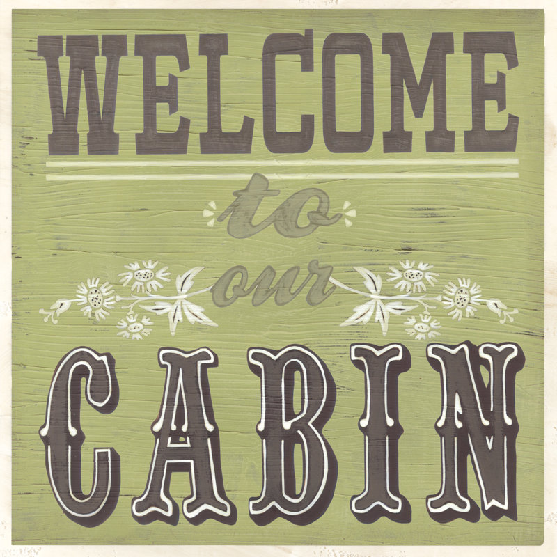 Cabin Life I by June Erica Vess - Wrapped Canvas Print, 30cm H x 30cm W