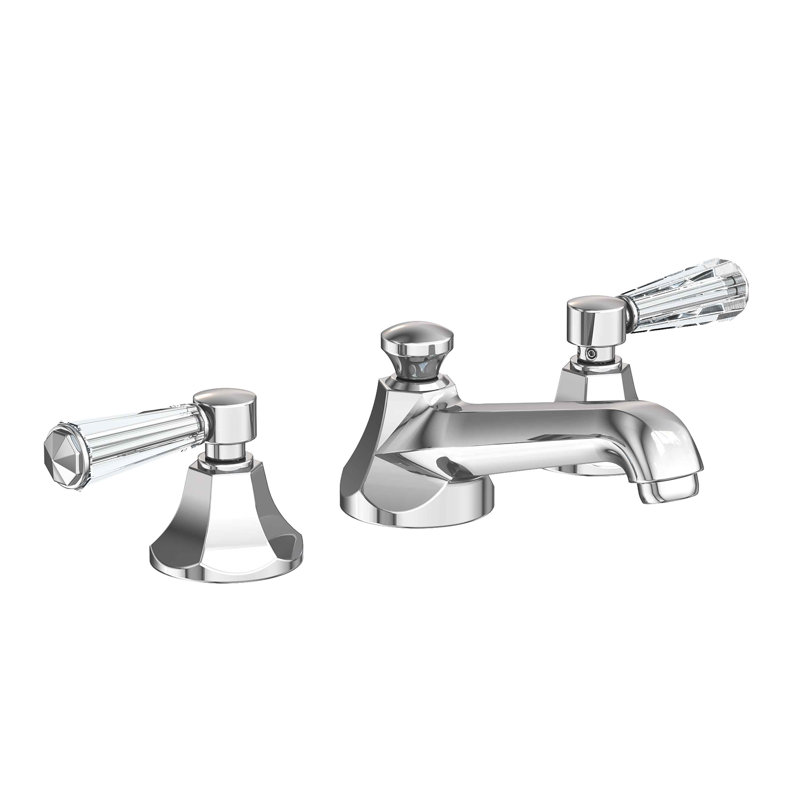 Metropole Widespread Bathroom Faucet with Drain Asssembly, Polished Chrome