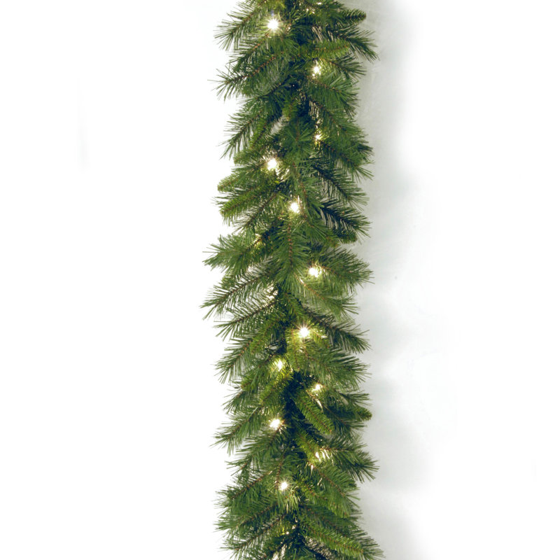 9ft. Winchester Pine Garland with Clear Lights