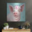  «Floral Pig» par Elizabeth Tyndall, art mural en métal, 24 po x 24 po-763872571